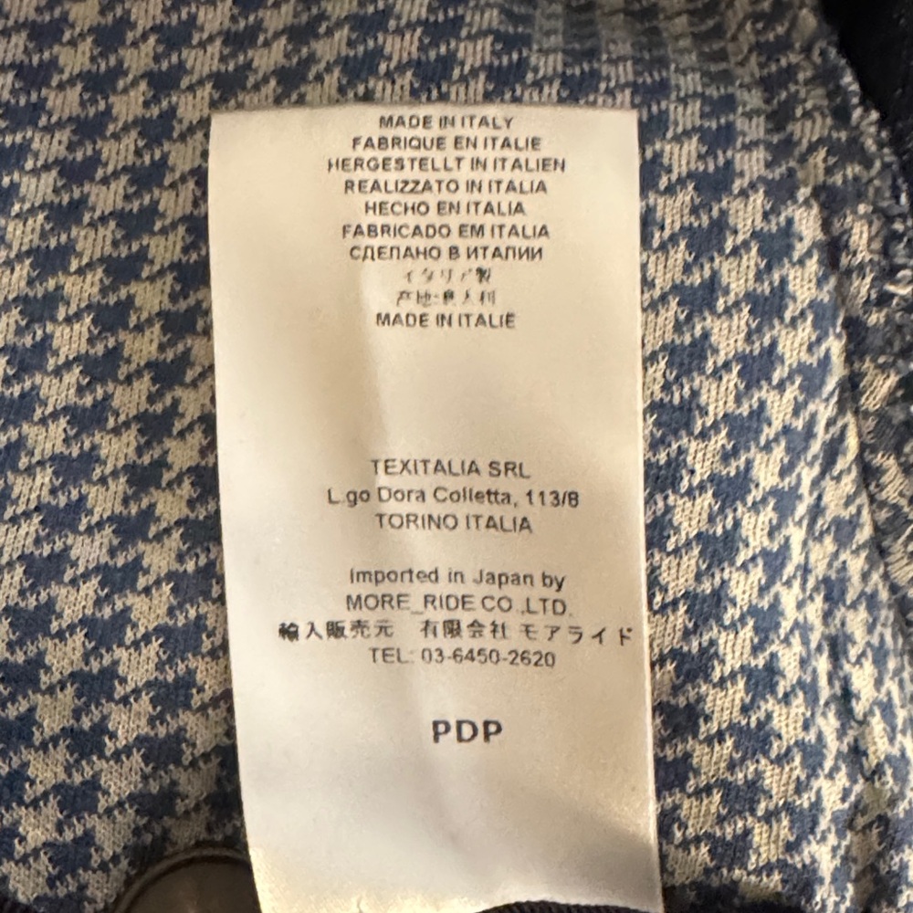 Harris Wharf London Hoodstooth Blazer for Men - Made in ITALY - Picture 5 of 7